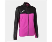 Pozostały sprzęt i akcesoria do ćwiczeń - Bluza do tenisa damska Joma MONTREAL FULL ZIP SWEATSHIRT fluor pink black - miniaturka - grafika 1