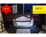 Wanny z hydromasażem - Zepehof Wanna z hydromasażem EB-375 narożna 150cmx150cmx64cm Wodospad LED x 2+Ambiente z podgrzewaczem+pilot - miniaturka - grafika 1