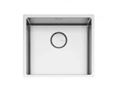 Zlewozmywaki - Falmec Como 45 Zlewozmywak stalowy jednokomorowy inox SCO4500U.00#SSF - miniaturka - grafika 1