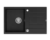 Zlewozmywaki - Quadron HB8203U7-BS_P2O Morgan 111 Pure carbon (czarny mat/stalowy) - miniaturka - grafika 1