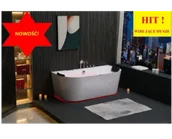 Wanny z hydromasażem - Zepehof Wanna z hydromasażem EB-802 B prostokątna 170cmx80cmx61cm DYSZE OBROTOWE, PILOT - miniaturka - grafika 1