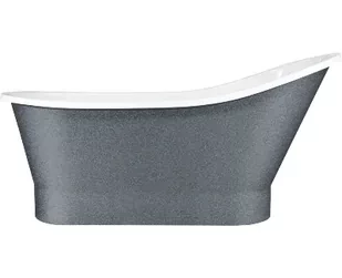 Besco WMD-160-GGR GOYA wanna wolnostojąca klik-klak grafit czyszczony od góry 160 x 70 - Wanny - miniaturka - grafika 3