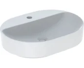 Umywalki - Geberit Variform Umywalka nablatowa 60x45 cm bez przelewu z otworem na baterię biała 500.778.01.2 - miniaturka - grafika 1