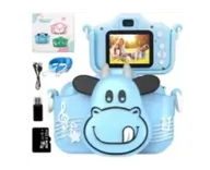 Aparaty Cyfrowe - Bambino Krówka 40 Mpx Z Kartą Pamięci 32Gb, Niebieski - miniaturka - grafika 1