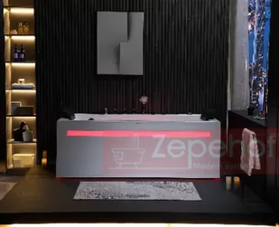 Zepehof Wanna z hydromasażem EB-D871 prostokątna 180cmx100cmx65cm 2 DYSZE OBROTOWE, MASAŻ KARKU, WODOSPADY, PILOT - Wanny z hydromasażem Zepehof Wanna z hydromasażem EB-D871 prostokątna 180cmx100cmx65cm 2 DYSZE OBROTOWE, MASAŻ KARKU, WODOSPADY, PILOT - Wanny z hydromasażem - miniaturka - grafika 1