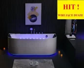 Wanny z hydromasażem - Zepehof  Wanna z hydromasażem EB-802 prostokątna 170cmx80cmx61cm DYSZE OBROTOWE, WODOSPADY, PILOT - miniaturka - grafika 1