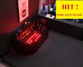 Wanny z hydromasażem - Zepehof Czarna Wanna z hydromasażem EB-802 prostokątna 170cmx80cmx61cm DYSZE OBROTOWE, WODOSPADY, PILOT - miniaturka - grafika 1