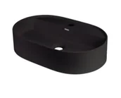 Umywalki - Deante Silia Umywalka nablatowa 55x35 cm nero CQSNU6B - miniaturka - grafika 1