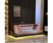 Wanny z hydromasażem - Zepehof Wanna z hydromasażem EB-7066 prostokątna 170x78x61 biała - miniaturka - grafika 1